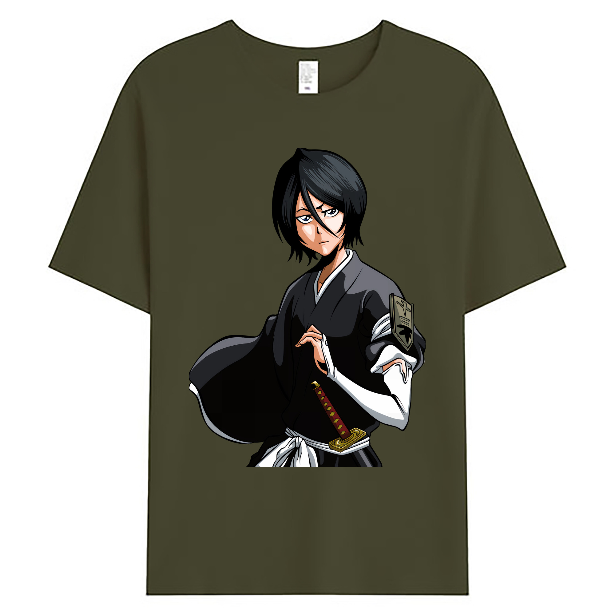 （画像用） ブリーチ 朽木ルキア BLEACH Kuchiki Rukia 綿100％ メンズ半袖Tシャツ｜肌触りやわらか＆通気性